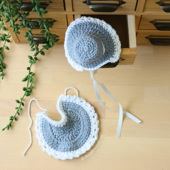 Mother Goose Crochet Bonnet & Cape amigurumi pattern by THEODOREANDROSE