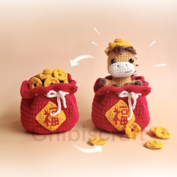 Peekaboo Horse amigurumi pattern by Chibiscraft