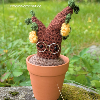 Sir lemington the  lemon tree amigurumi pattern by Cosmos.crochet.qc