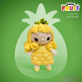 Salad Fruit - Pineapple amigurumi pattern by GatoMia
