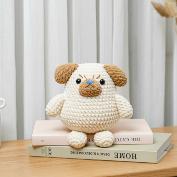 Baby Pug Dog amigurumi pattern by The Loop Story