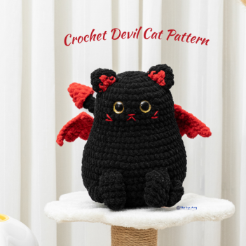 Devil Cat amigurumi pattern by The Loop Story
