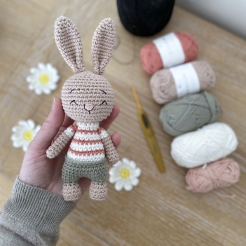 Pipelette, the little bunny amigurumi pattern by Galounette Crochete