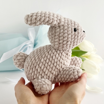 Cozy plush bunny toy  amigurumi pattern by AmiGuide