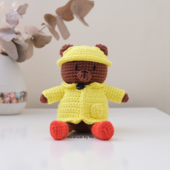 Hudson the Rain Bear amigurumi pattern by Handmade by Ani