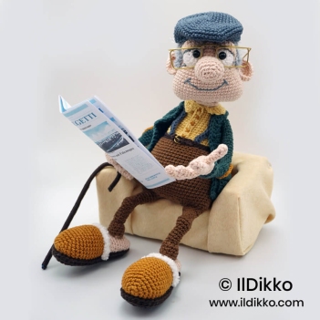 Grandpa Greg amigurumi pattern by IlDikko