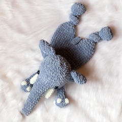Elephant Lovey amigurumi pattern by MevvSan