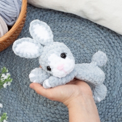 No Sew Mini Bunny Snuggler amigurumi pattern by Diminu