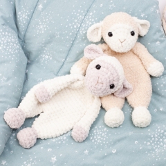 Sheep lovey snuggler amigurumi pattern by Diminu