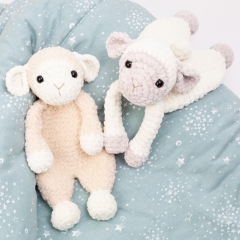Sheep lovey snuggler amigurumi pattern by Diminu