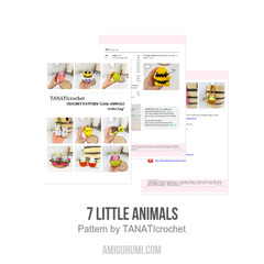 7 Little Animals amigurumi pattern by TANATIcrochet