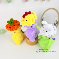 Easter Dinosaur amigurumi pattern by TANATIcrochet