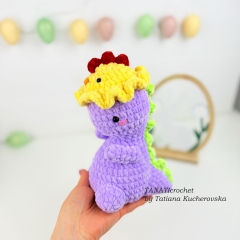 Easter Dinosaur amigurumi by TANATIcrochet
