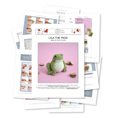 Lyla the frog amigurumi pattern by Elisas Crochet