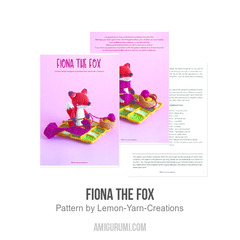 Fiona the Fox amigurumi pattern by Lemon Yarn Creations