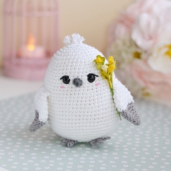 Shy the Shima-Enaga Bird amigurumi pattern by LaCigogne