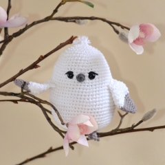 Shy the Shima-Enaga Bird amigurumi pattern by LaCigogne