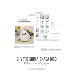 Shy the Shima-Enaga Bird amigurumi pattern by LaCigogne