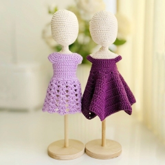Spring dresses amigurumi pattern by Fluffy Tummy