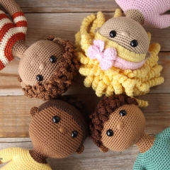 Customizable Boys and Girls amigurumi pattern by Jen Hayes Creations