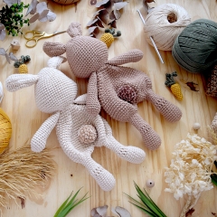 Lovey and rattle - Olivia & Oliver amigurumi by GatoMia