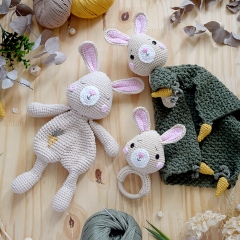 Lovey and rattle - Olivia & Oliver amigurumi pattern by GatoMia