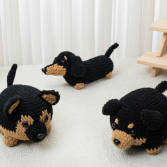 9in1 crochet dog pattern amigurumi pattern by The Loop Story