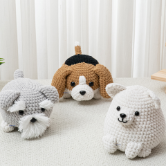 9in1 crochet dog pattern amigurumi by The Loop Story