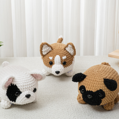 9in1 crochet dog pattern amigurumi pattern by The Loop Story