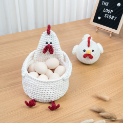 Chicken / Egg basket amigurumi by The Loop Story