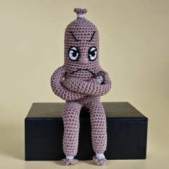 The Offended Liverwurst amigurumi by SaphirhaseDesign