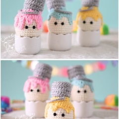 Drippy the aspiring Easter egg amigurumi pattern by LikeALigerCrochet