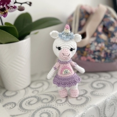 Luna, the little unicorn amigurumi by Galounette Crochete