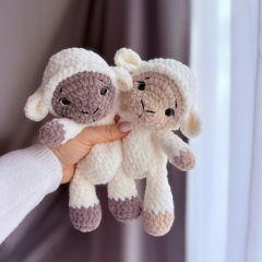 NO-SEW Lamb snuggler amigurumi pattern by DanArtEstonia