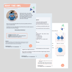 Hoot the Owl amigurumi pattern by Handmade by Ani