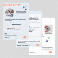 Kody the Koala amigurumi pattern by Handmade by Ani