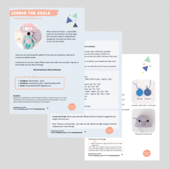 Lennon the Koala amigurumi pattern by Handmade by Ani