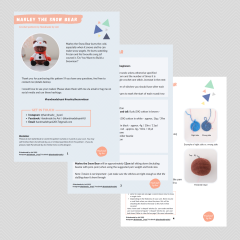 Marley the Snow Bear amigurumi pattern by Handmade by Ani