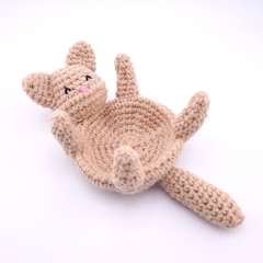 Bowley the Crochet Cat Bowl amigurumi pattern by StuffTheBody