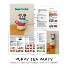 A Puppy in a Teacup amigurumi pattern by airali design