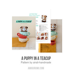 A Puppy in a Teacup amigurumi pattern by airali design
