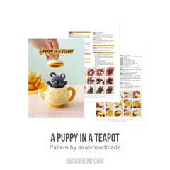 A Puppy in a Teapot amigurumi pattern by airali design