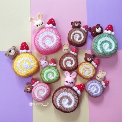 Bunny Bear Roll Cake