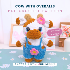 Cow with Overalls - Low-sew muzzle
