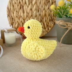 Plush rubber duck toy