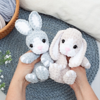 No Sew Mini Bunny Snuggler amigurumi pattern by Diminu