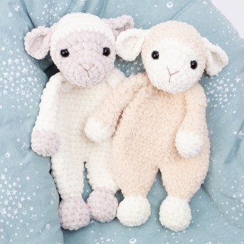Sheep lovey snuggler amigurumi pattern by Diminu