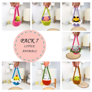 7 Little Animals amigurumi pattern by TANATIcrochet