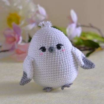 Shy the Shima-Enaga Bird amigurumi pattern by LaCigogne
