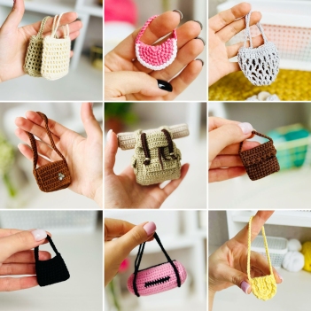 Bags bundle #1 amigurumi pattern by Fluffy Tummy